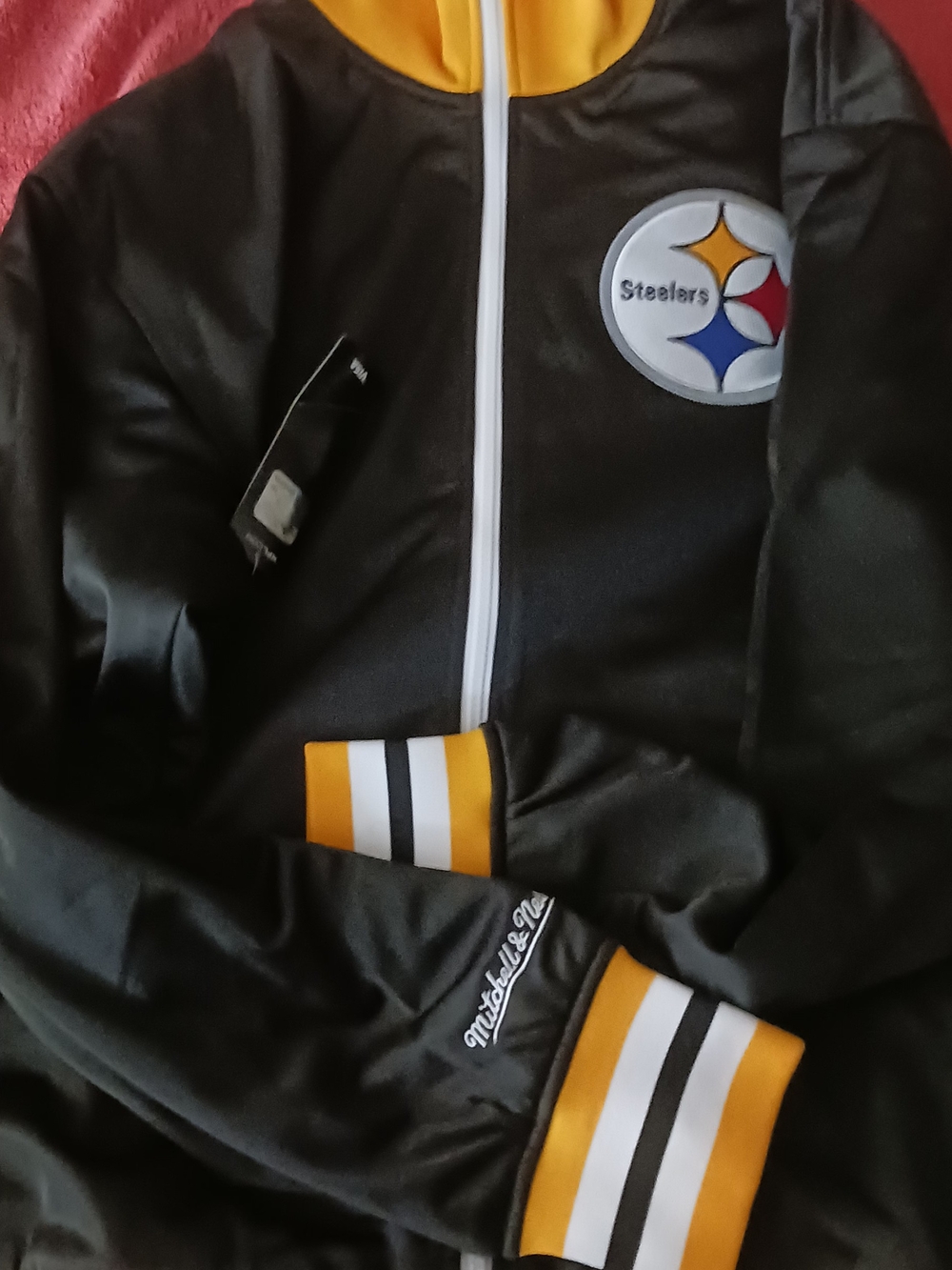Mitchell & Ness Pittsburgh Steeler Men’s Preseason Warm-Up Track Jacket Size XL